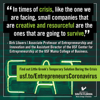 In times of crisis, like the one we are facing, small companies that are creative and resourceful are the ones that are going to survive