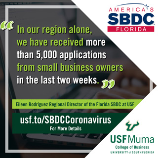 Florida SBDC at USF Pulling Small Businesses out of the COVID-19 Mire