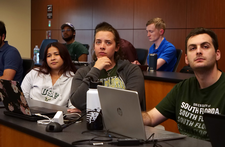 students listening to a lecture