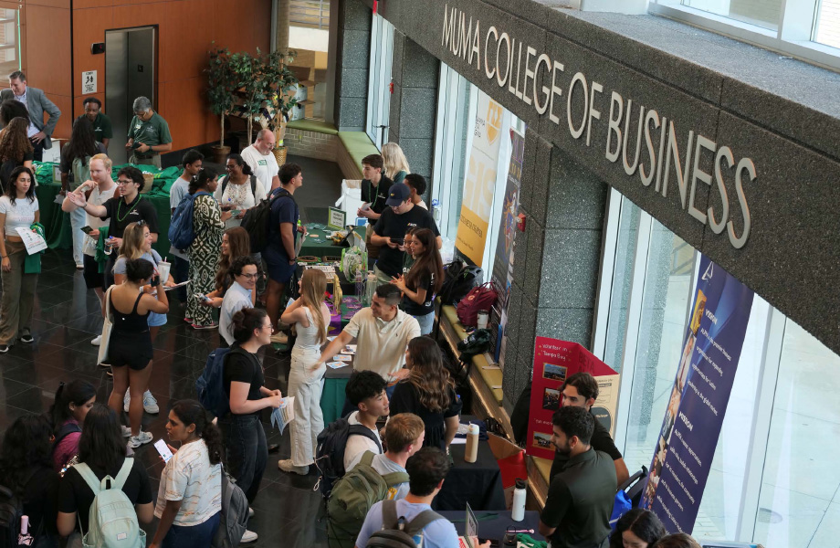 students engaging with college opportunities