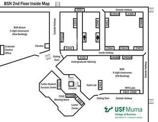 second floor map