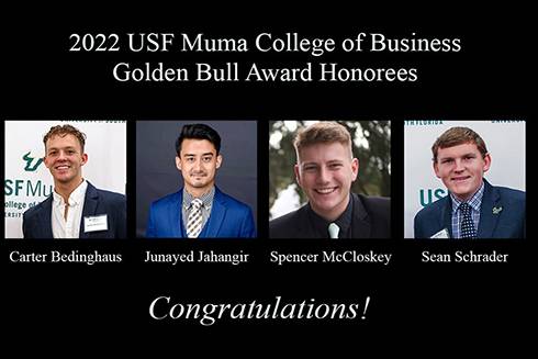 image of four students who won the Golden Bull award