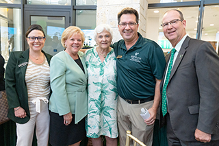 image of group at naming event