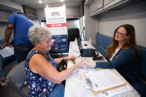 image of SBDC mobile assistance center