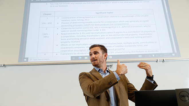 image of luke richardson usf accounting professor