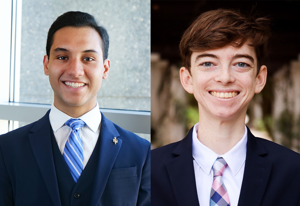 Mateo Racini Serje and Brandon Meade, Dean's Advisory Board Leadership Award recipients