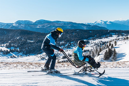 Skiarea Alpe Cimbra in Trentino, Italy is part of the inclusive Trentino for All initiative (Credit: M Gober/Trentino for All)