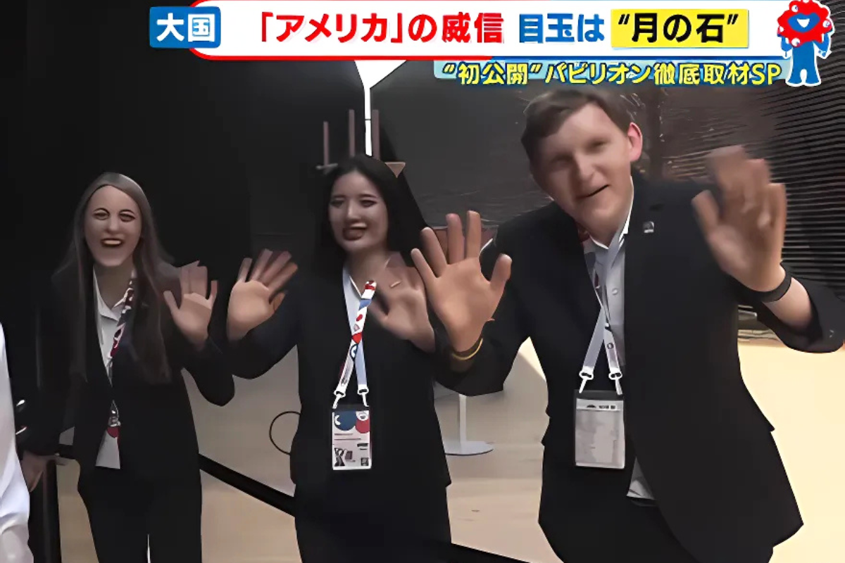 sean schrader with the U.S. contingent at the World Expo