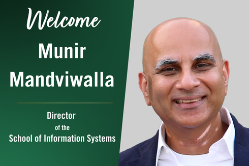 graphic welcoming Munir Mandviwalla