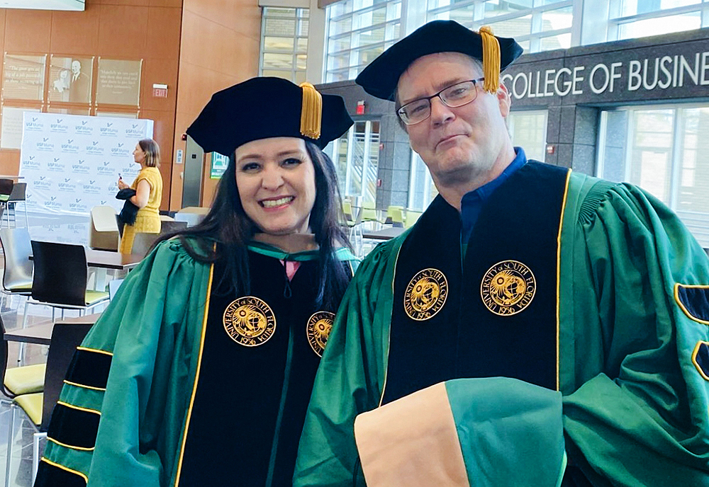 kyle kelly and jacqueline benavides at graduation