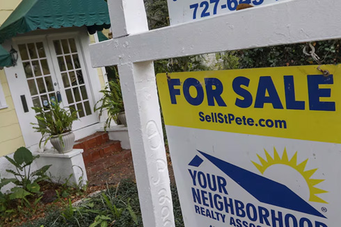 A for sale sign is seen in front of a home along Sixth Avenue North in the Kenwood area in 2020 in St. Petersburg. [ CHRIS URSO | Times ]