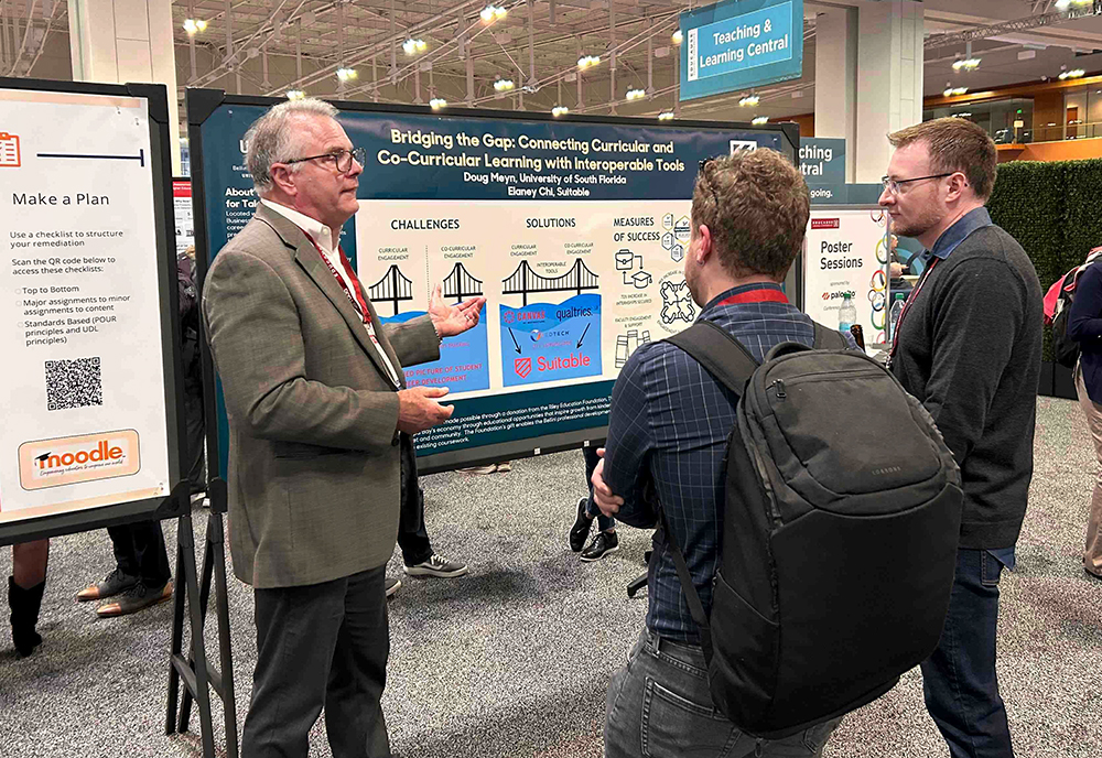 Doug Meyn discusses the Bellini Center's certification program at Educause 2025