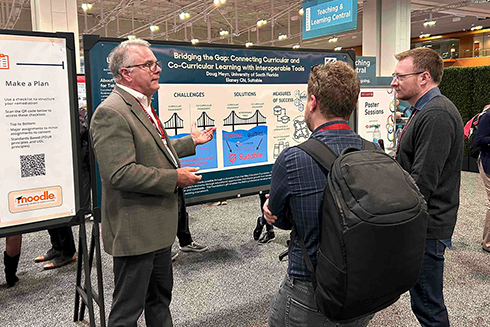 Doug Meyn discusses the Bellini Center's certification program at Educause 2025