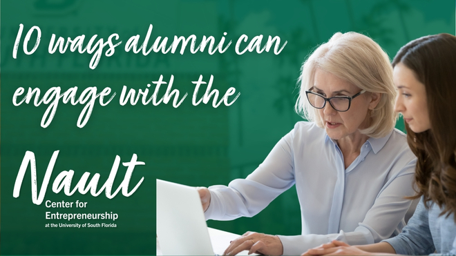 Ten ways alumni can engage with Nault graphic