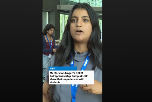 student at entrepreneurship camp at USF