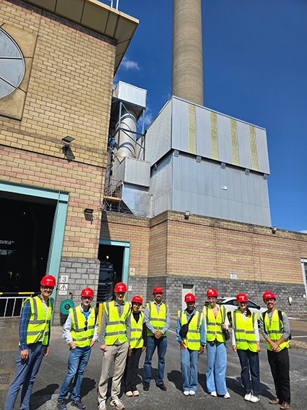 Students visited the Veolia’s South East London Combined Heat and Power facility