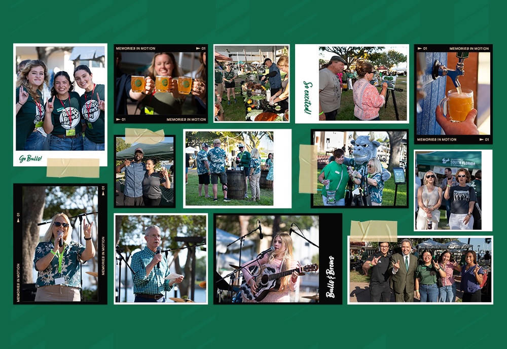 photo collage from bulls and brews by the bay