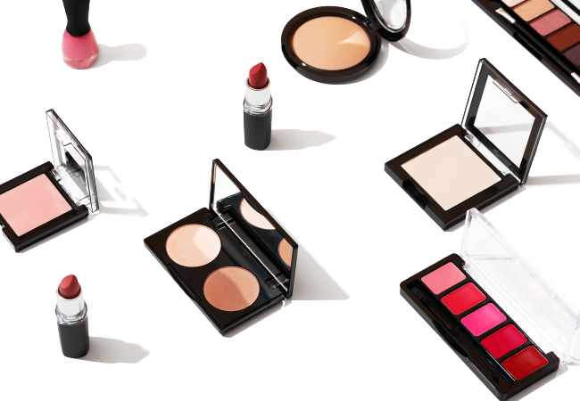 assorted cosmetics