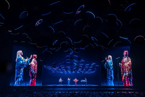 photo from the ABBA Voyage virtual reunion