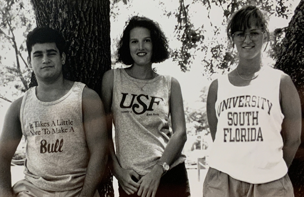 Three USF students in the 1970s