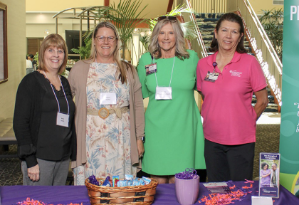 Empath Health Representatives with Professor and Interim Director Debra Dobbs