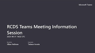 RCDS Info Session