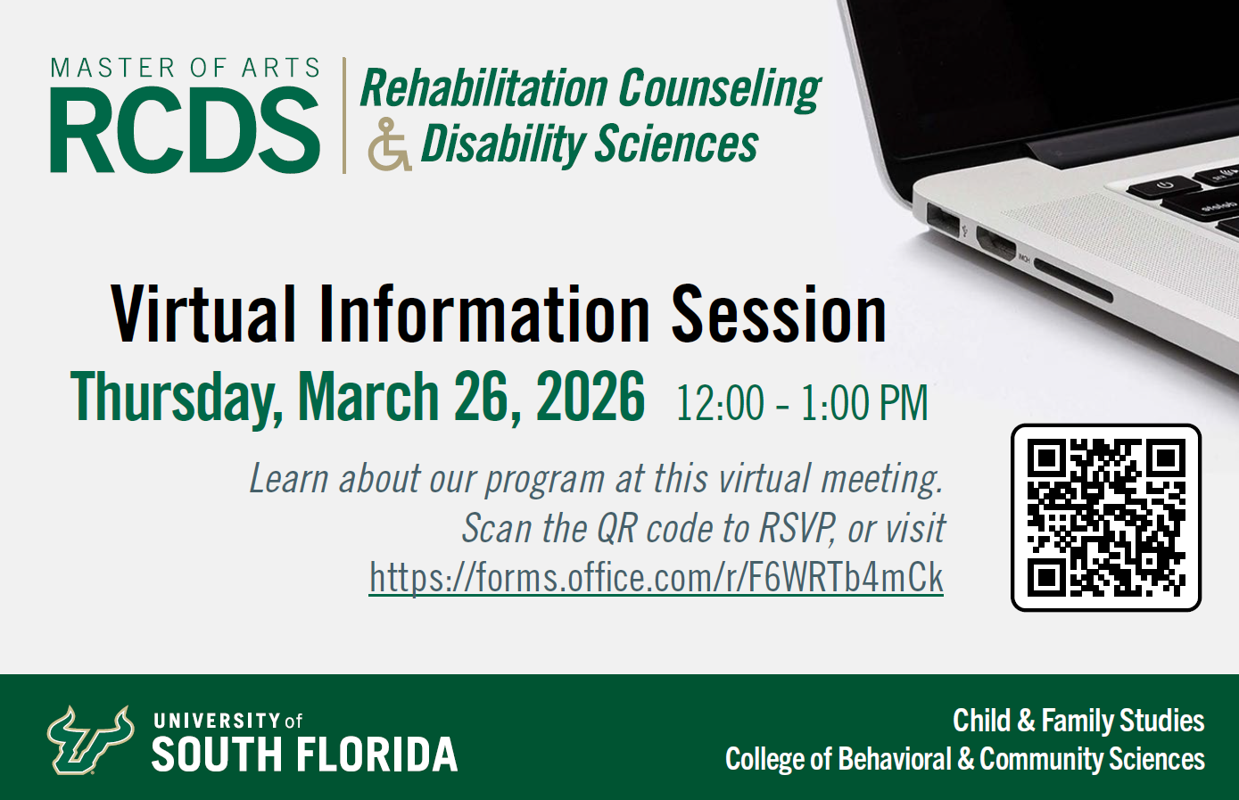 Virtual info session March 26, 2026