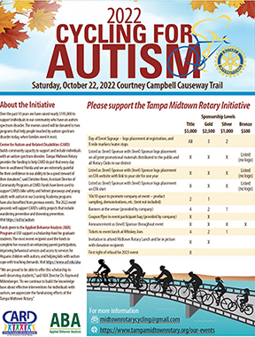2022 Cycling for Autism Sponsorships
