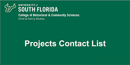 CFS Projects Contact List