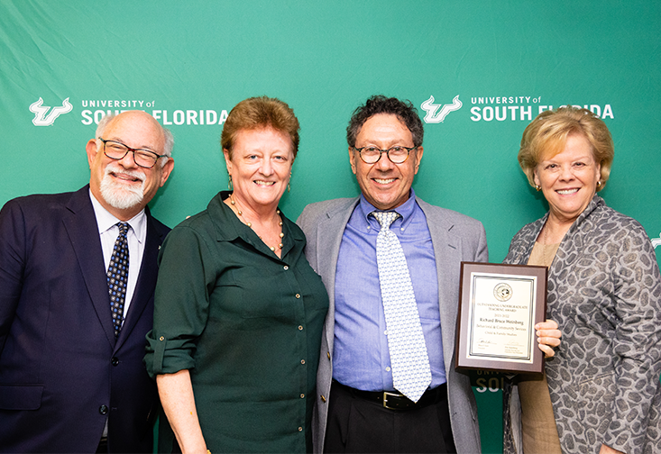 Rick Weinberg with USF Leadership