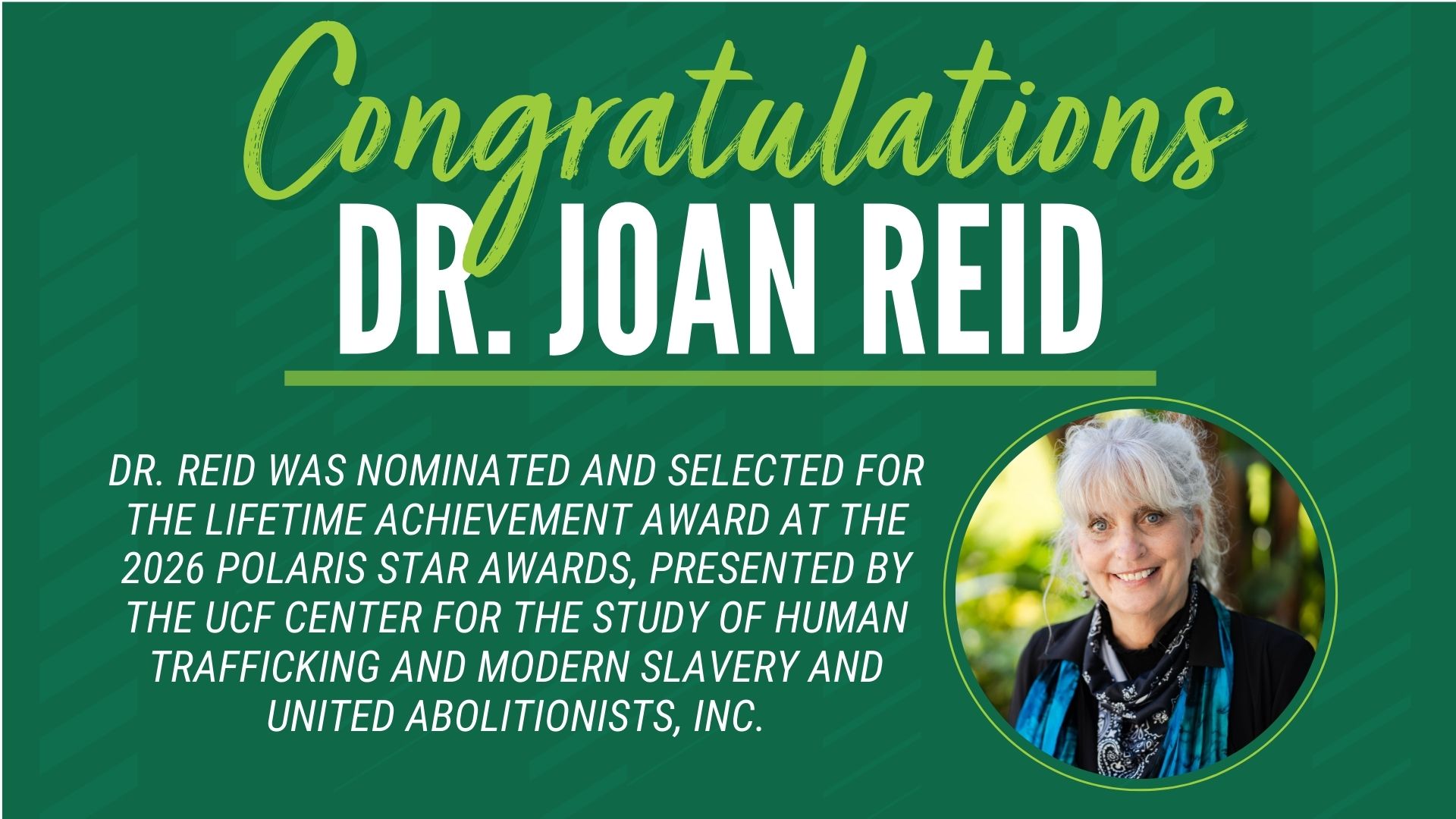 Congratulations to Dr. Burruss, the new Chair of the Criminology Department