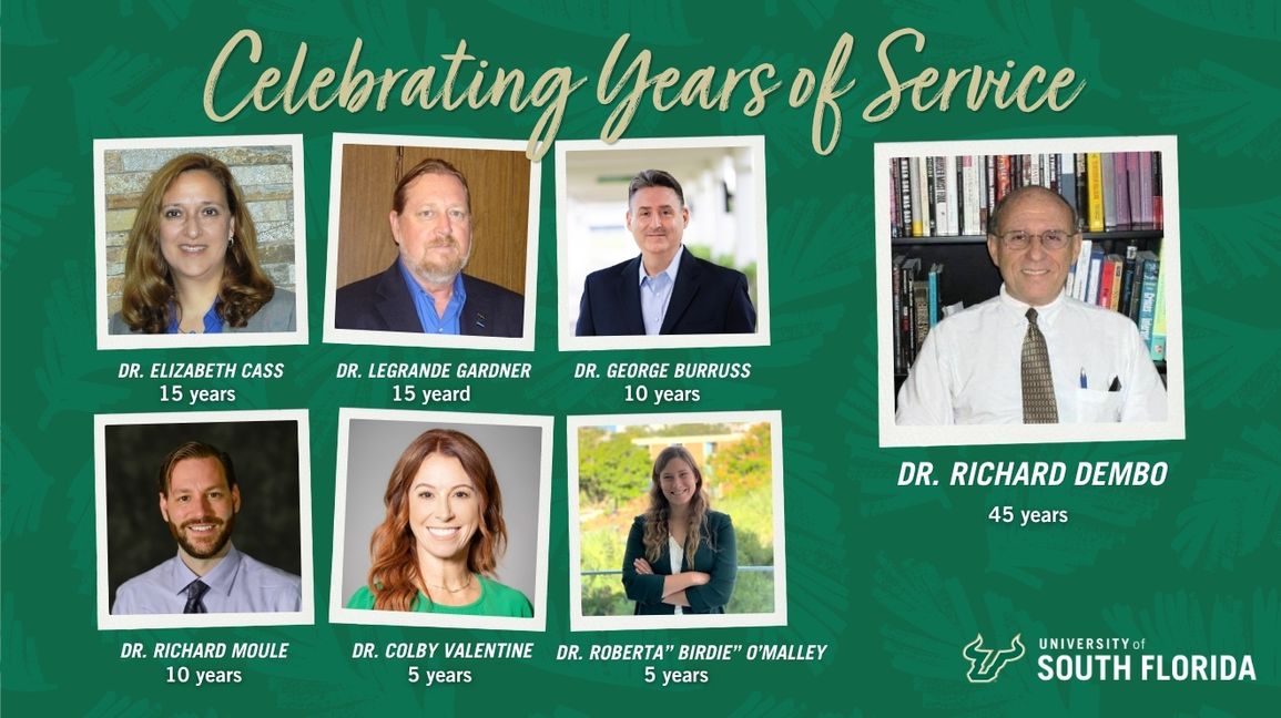The Department of Criminology Recognizes Dr. John Cochran