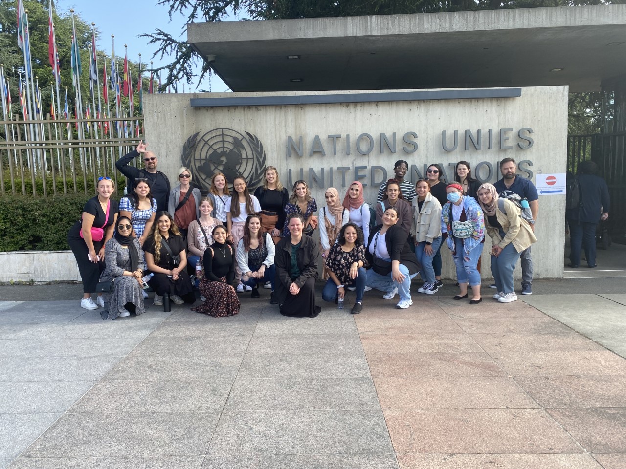 USF students at the UN in Switzerland