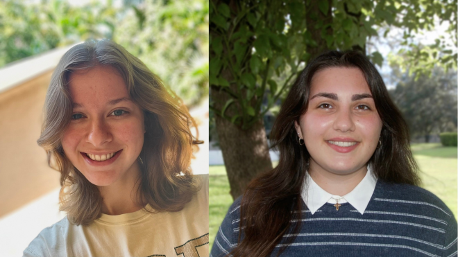 Headshots of Marcy and Sarah.