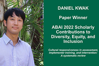 Daniel Kwak ABAI Paper Winner