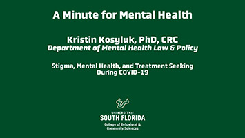 Stigma, Mental Health, and Treatment Seeking During COVID-19