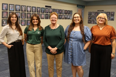 Amy Polansky, Britlee Yant, Julie Serovich, Emma Devine and Maribridget Butler