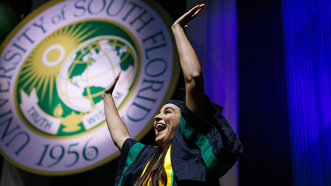 Student graduating
