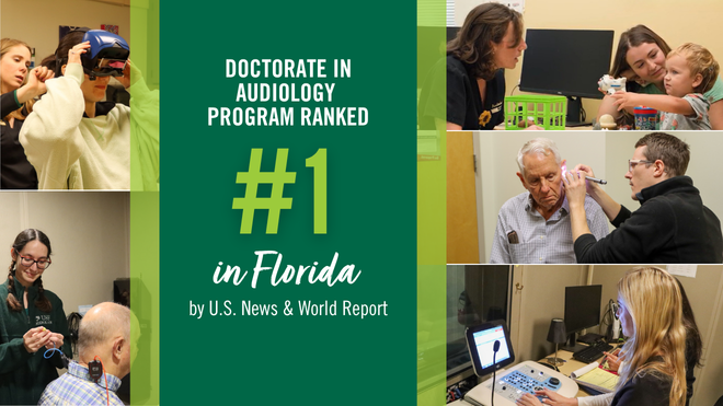Doctorate of Audiology ranked number 18 by U.S. News and World Report
