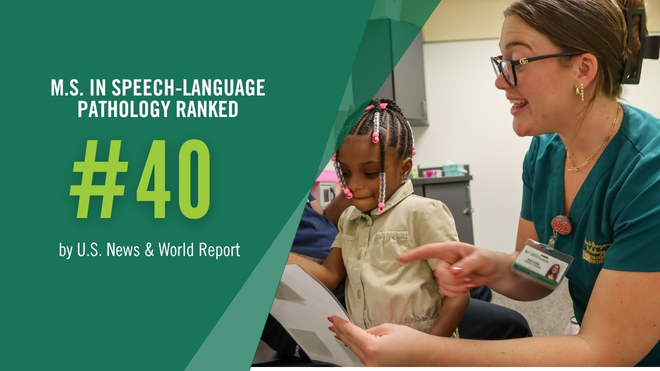 M.S. in SLP ranked number 55 by U.S. News and World Report
