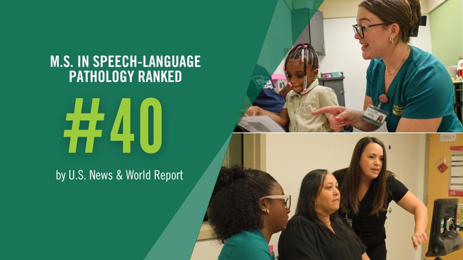 M.S. in SLP ranked number 55 by U.S. News and World Report