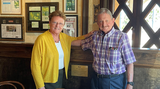 Julie Serovich and Bob Clark