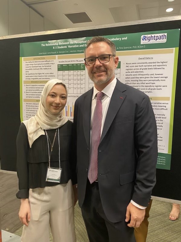 Lena Bayyat and Dr. Matthew Foster