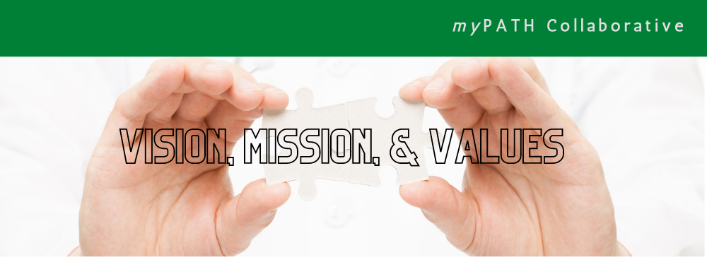 mission vision values banner