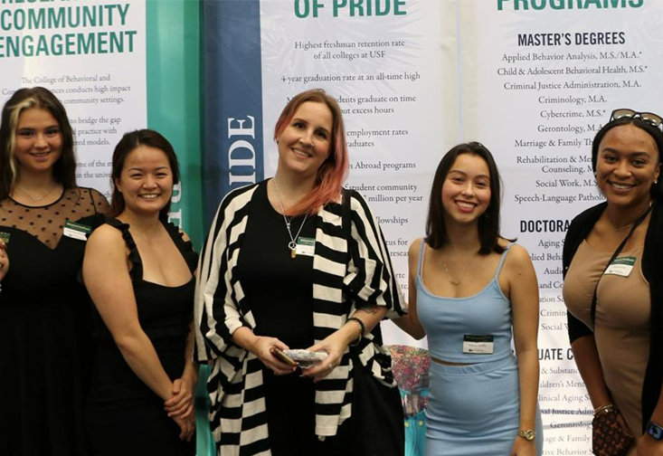 Fall 2021 behavioral healthcare graduates receive their pins.