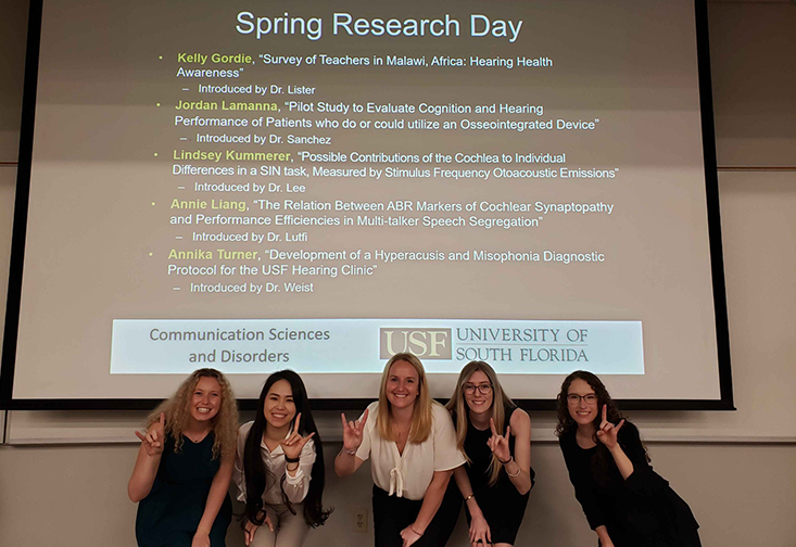 Audiology students present their research