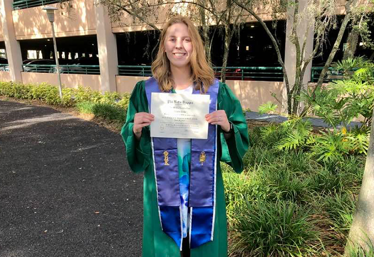 Lauren Klima, 2022 Phi Beta Kappa inductee