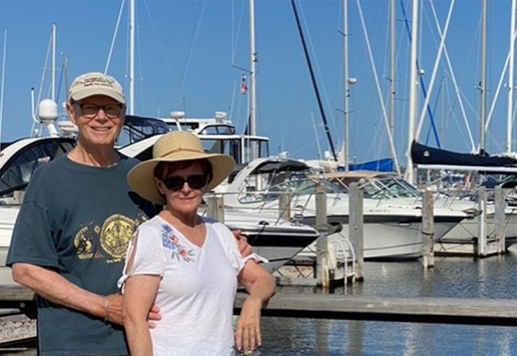 Professor Emeritus in the Department of Child and Family Studies Dr. Hewitt B. "Rusty" Clark and his spouse, Rebecca Clark