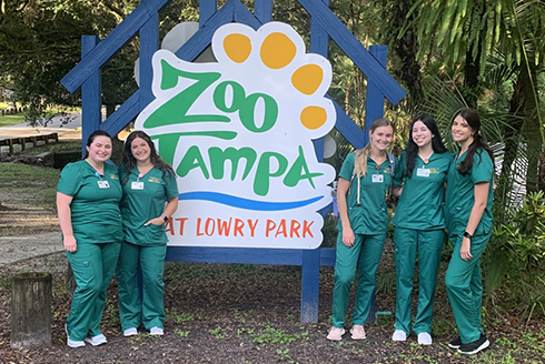 CSD graduate students at Zoo Tampa at Lowry Park