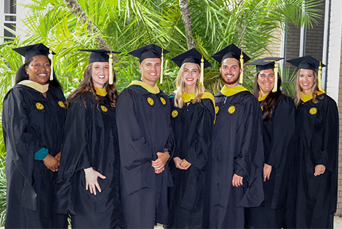 The first graduating class of the Marriage and Family Therapy MS program